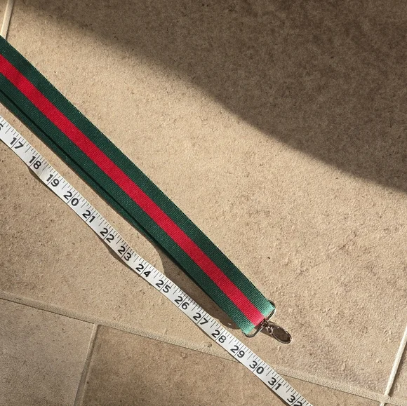 Red and Green Stripe Bag Replacement Strap Wide Adjustable - Picture 11 of 11